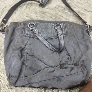 Coach Charcoal Shoulder Bag